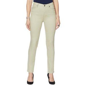 DG2 Diane Gilman Classic Skinny Jeans Sage Sz 14T